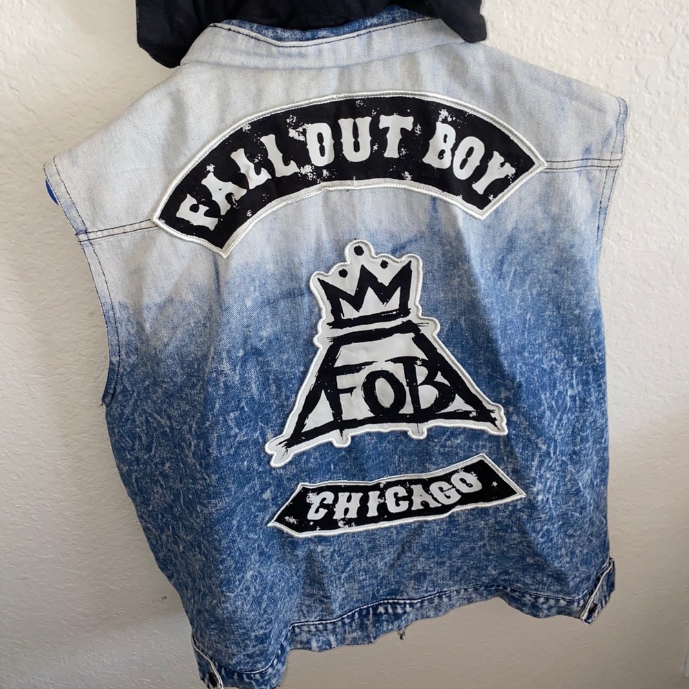 Fall Out Boy Denim Vest